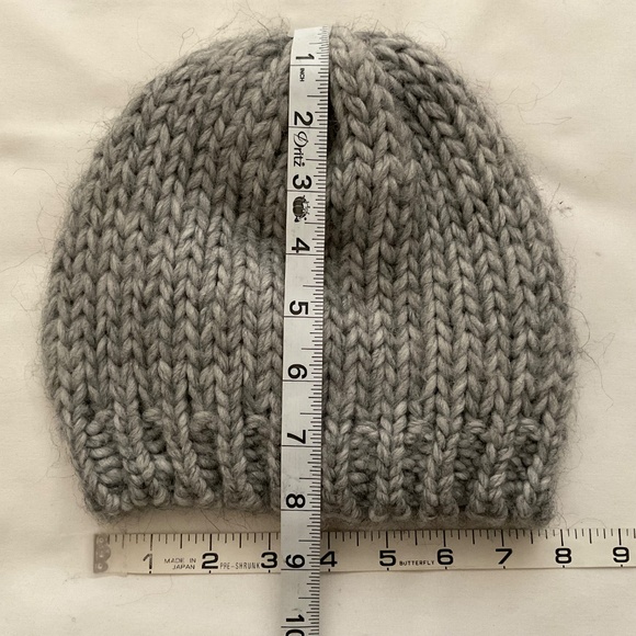 Gelso Bianco Grey Alpaca Wool Blend Floral Hat O/S NEW Made in Italy - Picture 4 of 9